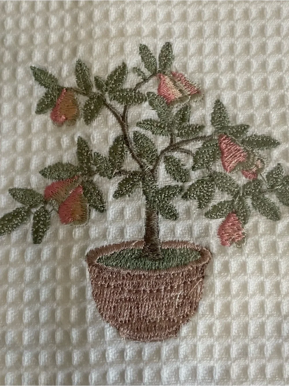 Jacaranda Living Guest Towel Ladder Lace Embroidered Botanical S. Africa New